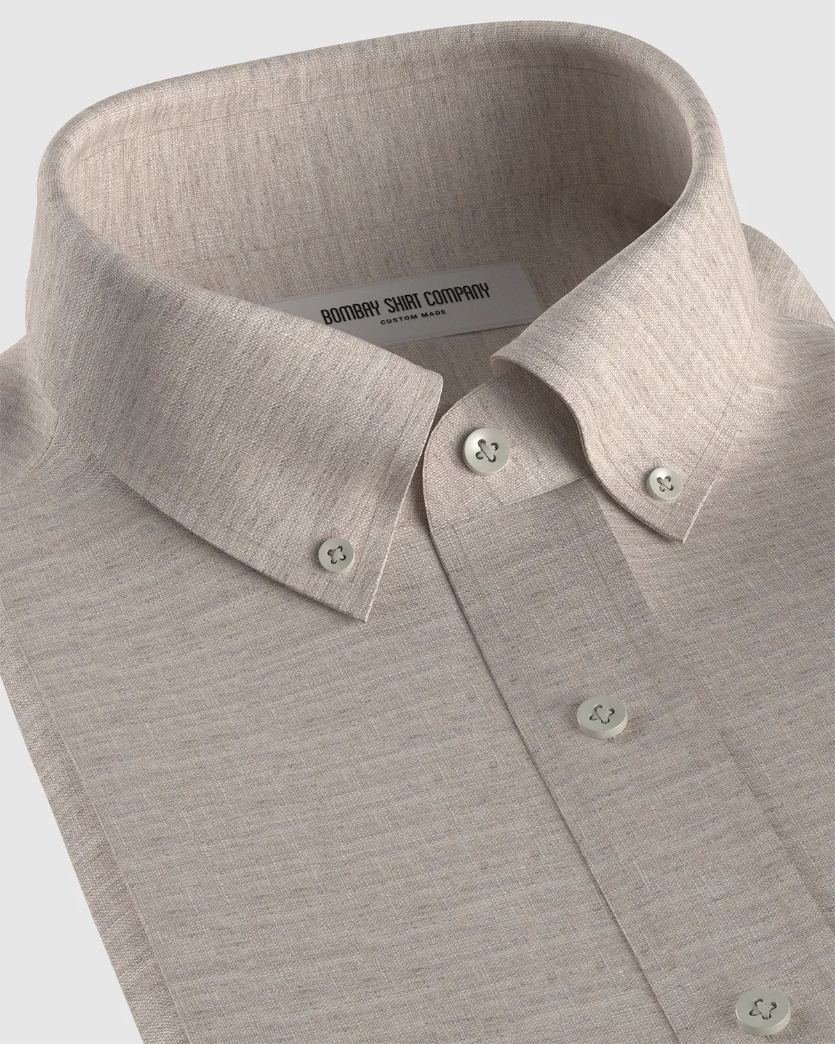 100% Linen Shirt -  Light ecru