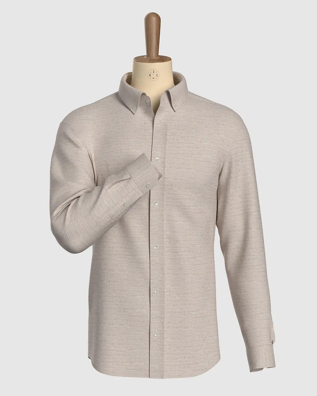 100% Linen Shirt -  Light ecru - Image 2