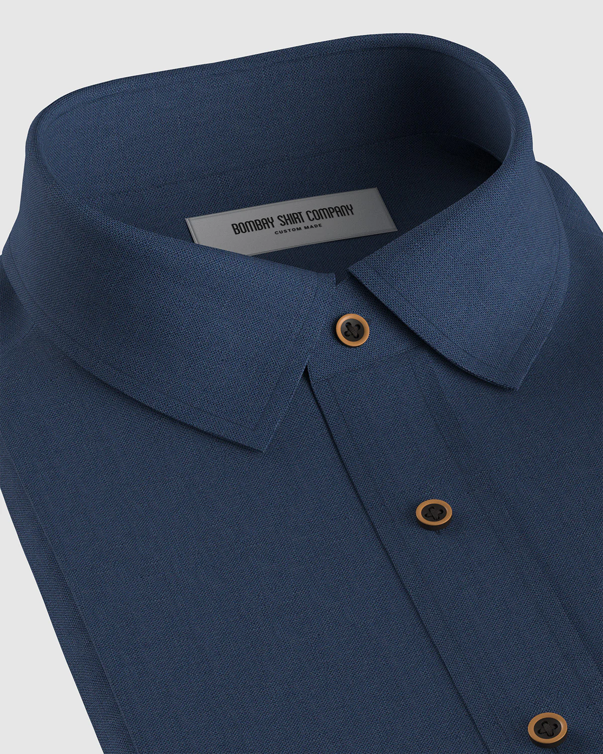 100% Linen Shirt - Navy