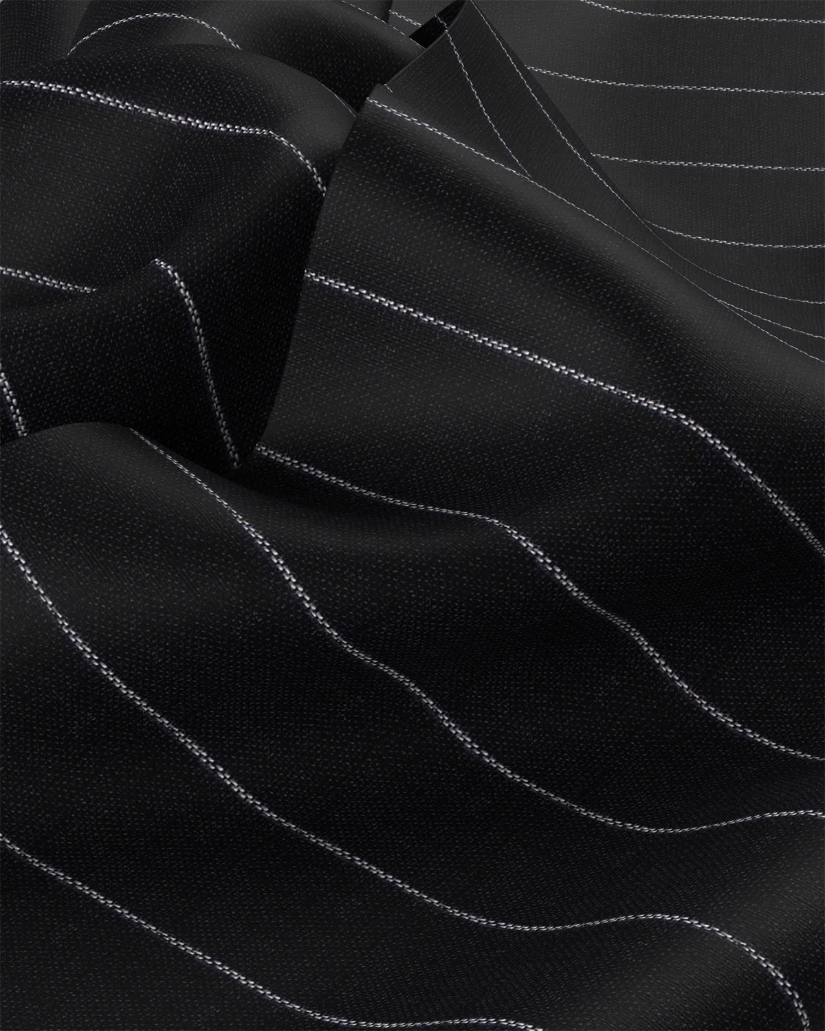 100% Linen Striped Shirt -  Black & White - Image 3