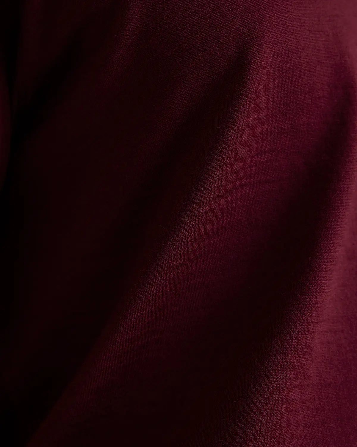 100% Merino Wool Polo - Burgundy - Image 6