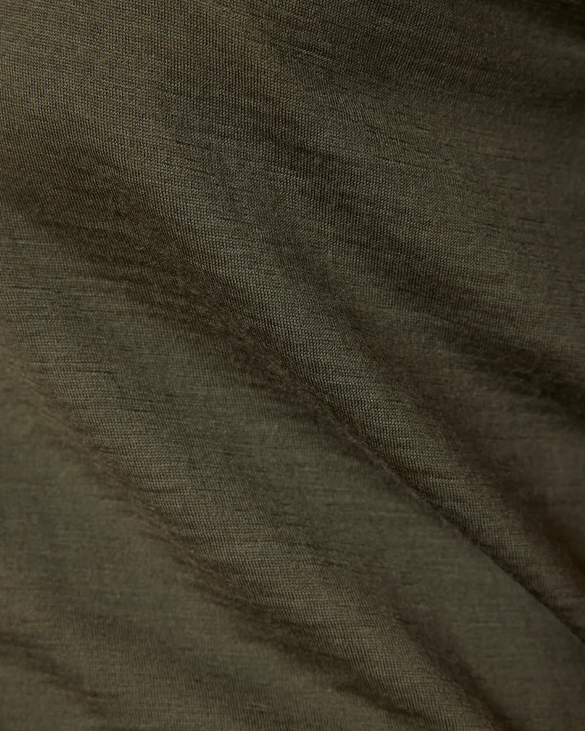 100% Merino Wool Polo - Olive - Image 6