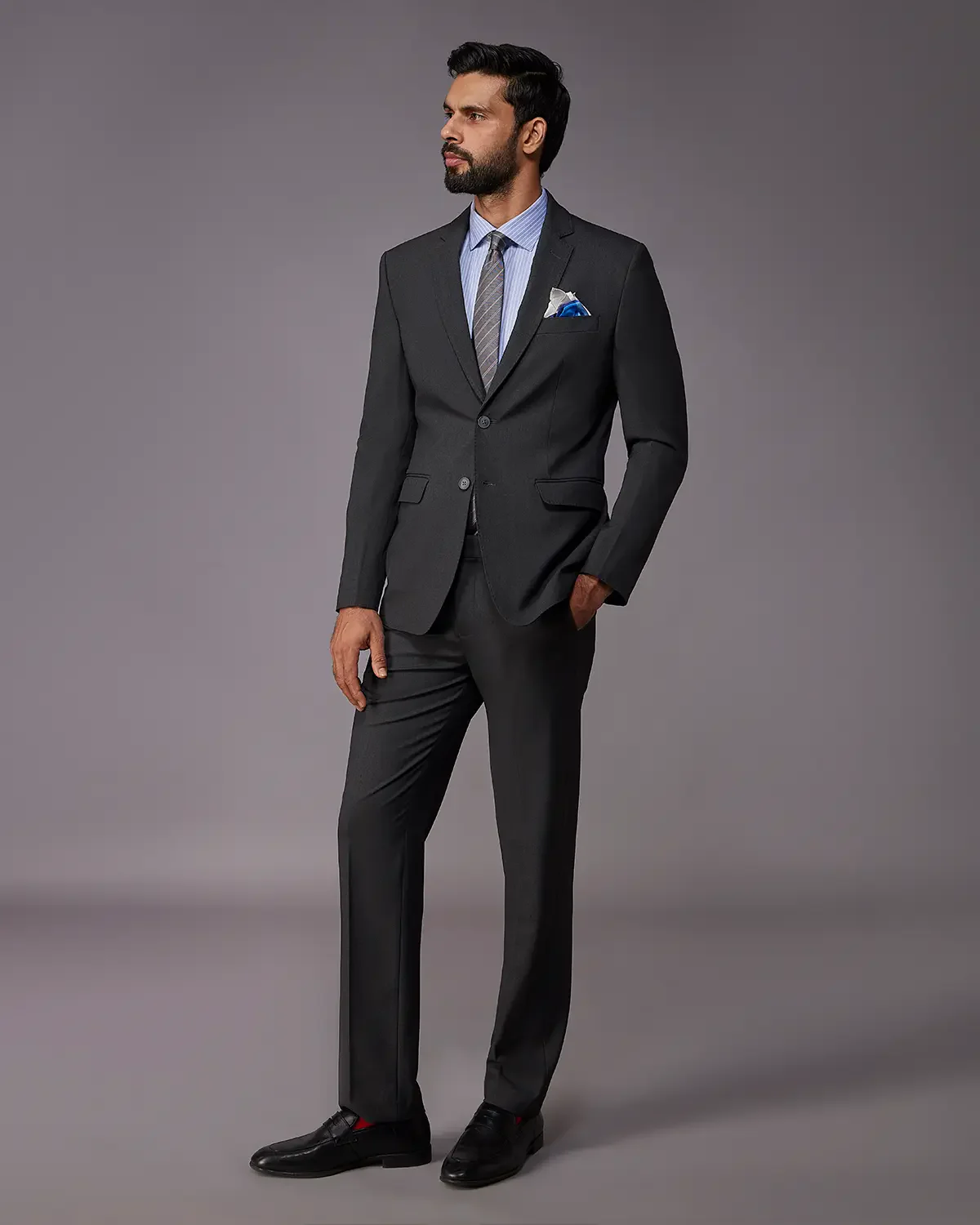 Flux 4-way Stretch Dress Pants - Grey - Image 3