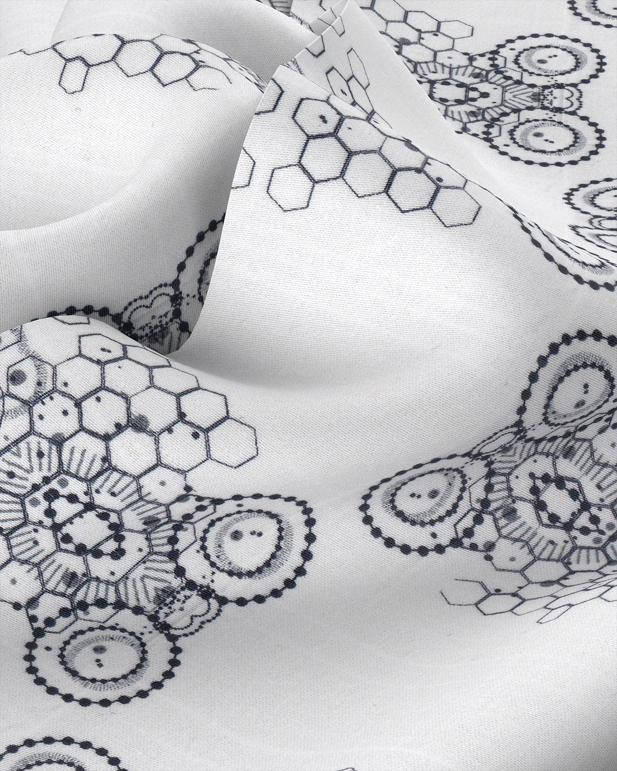 Abstract Printed Shirt - Black & White