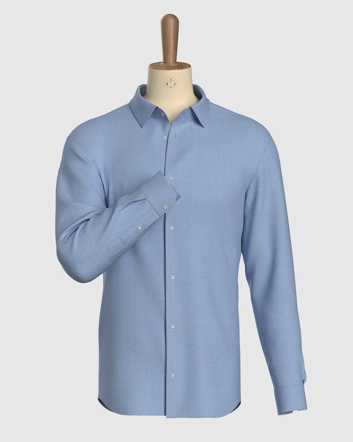 Aries Dobby Checked shirt - Blue - Image 2