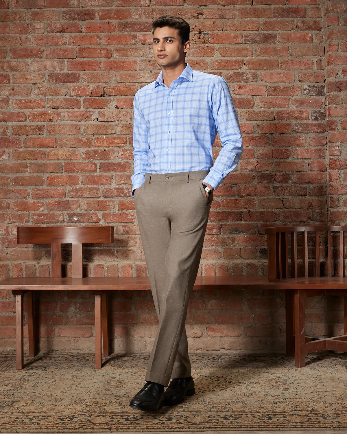 Aviron Structured Dress Pants - Deep Khaki - Image 4