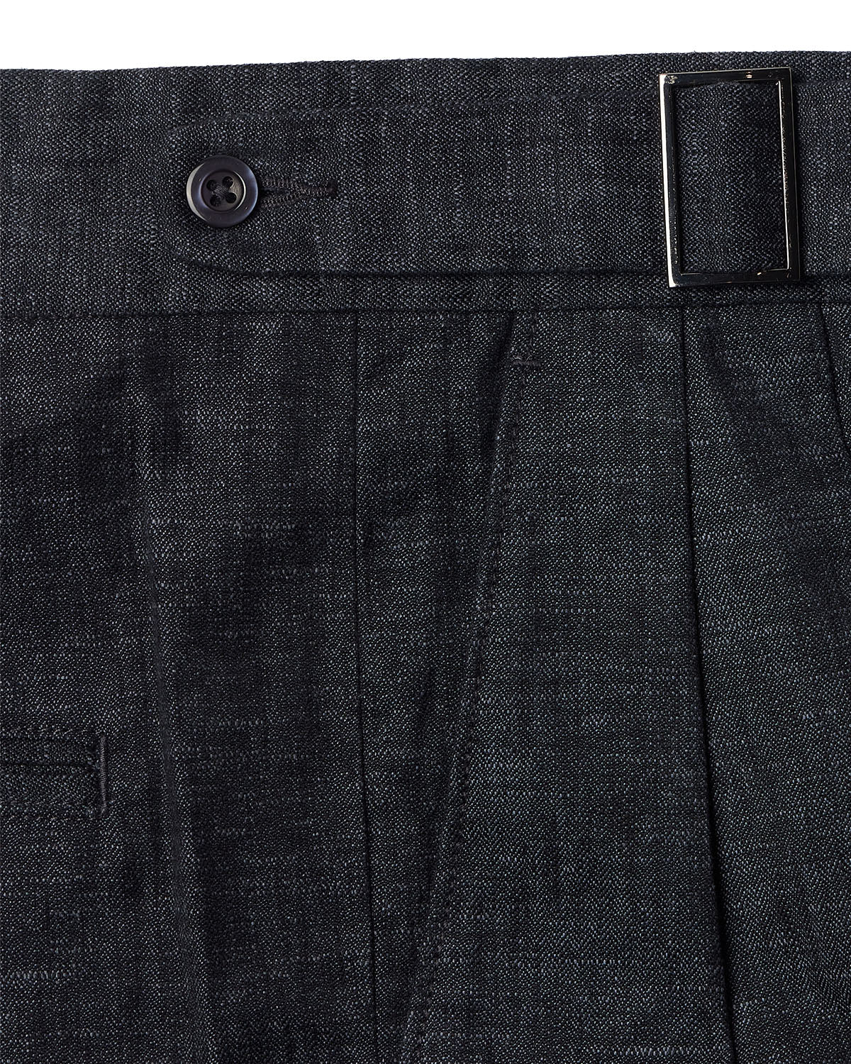 Avorio Cotton Linen Neapolitan Dress Pants - Bluish Grey - Image 6