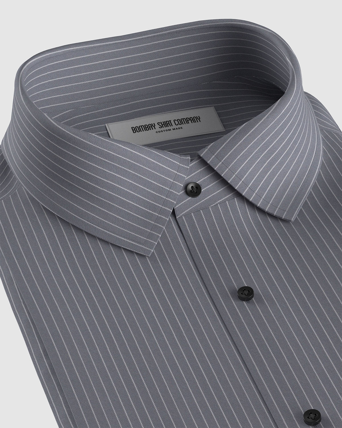 Bexford Twill Striped Shirt - Grey & White