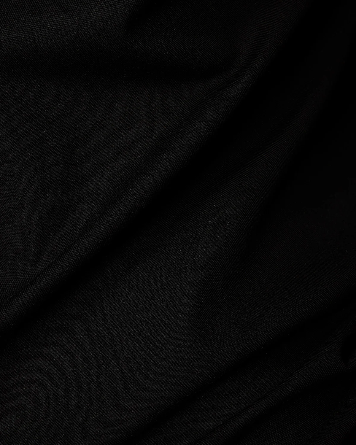 Black Distressed Cotton Twill Shirt - Image 5