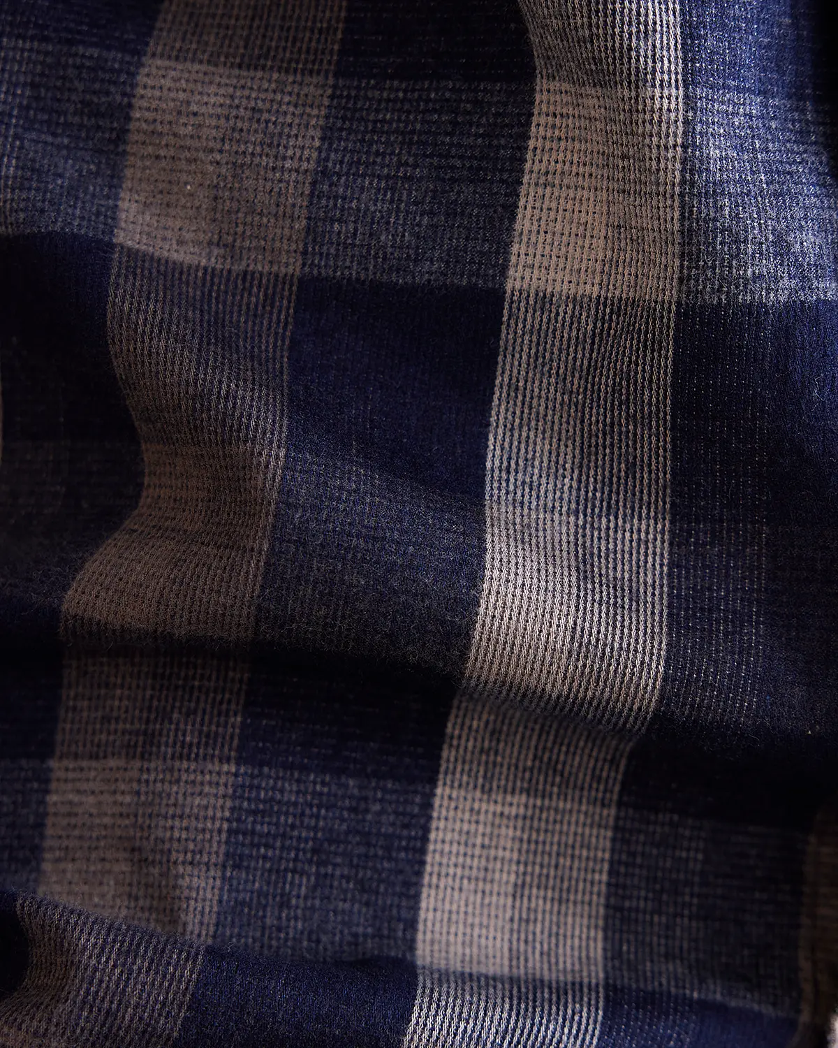 Black & Ecru Corduroy Checked Shirt - Image 5