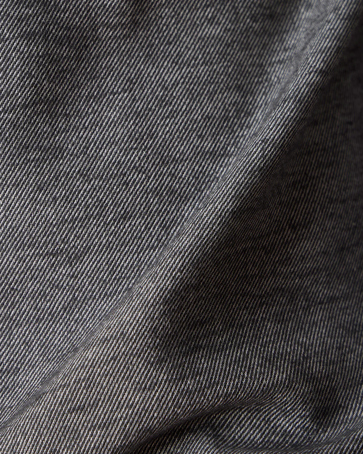 Black Melange Brushed Twill Shirt - Image 6