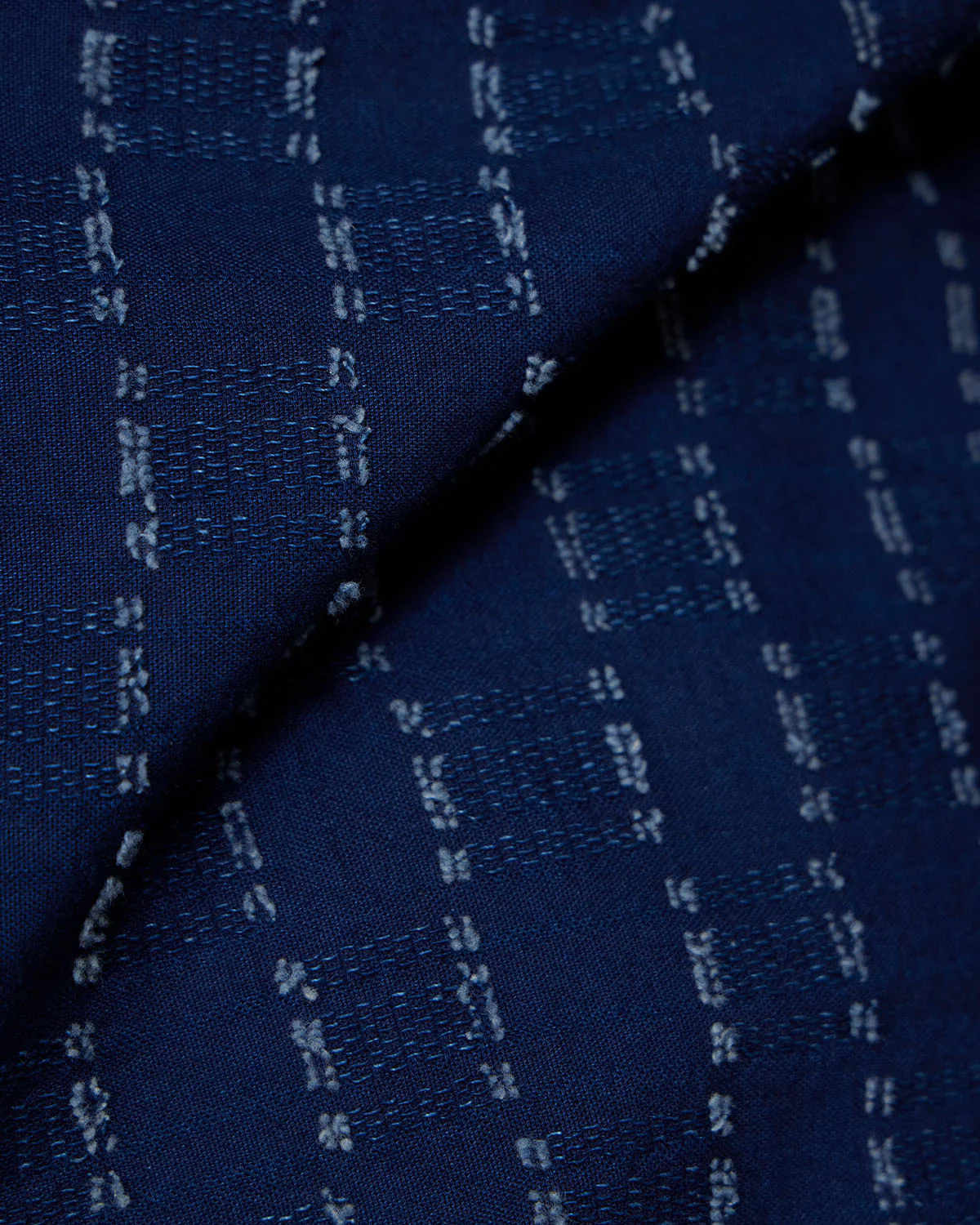 Blue Half-Sleeve Cotton Denim Shirt - Image 5