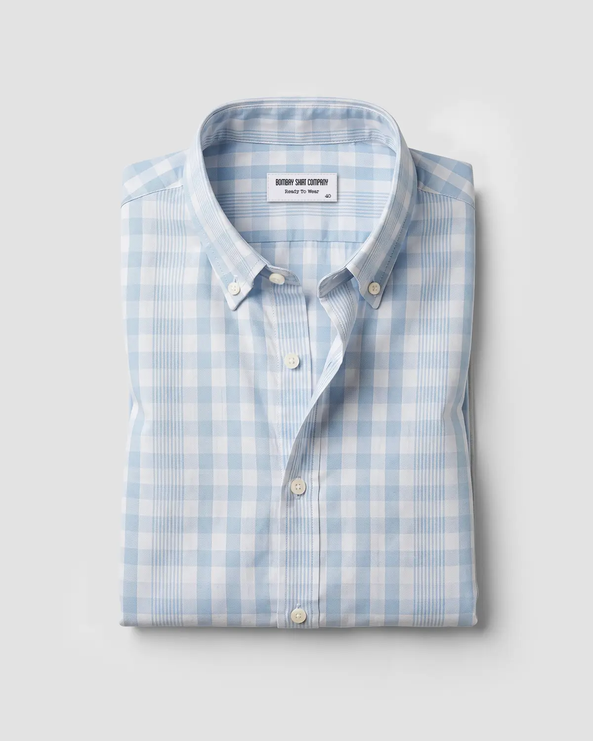 Blue Oxford Checked Shirt