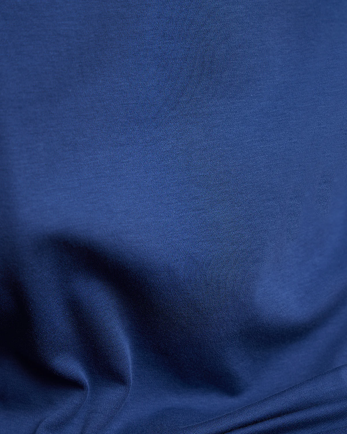 Blue Stretch Knit Cooper Collar Shirt - Image 5