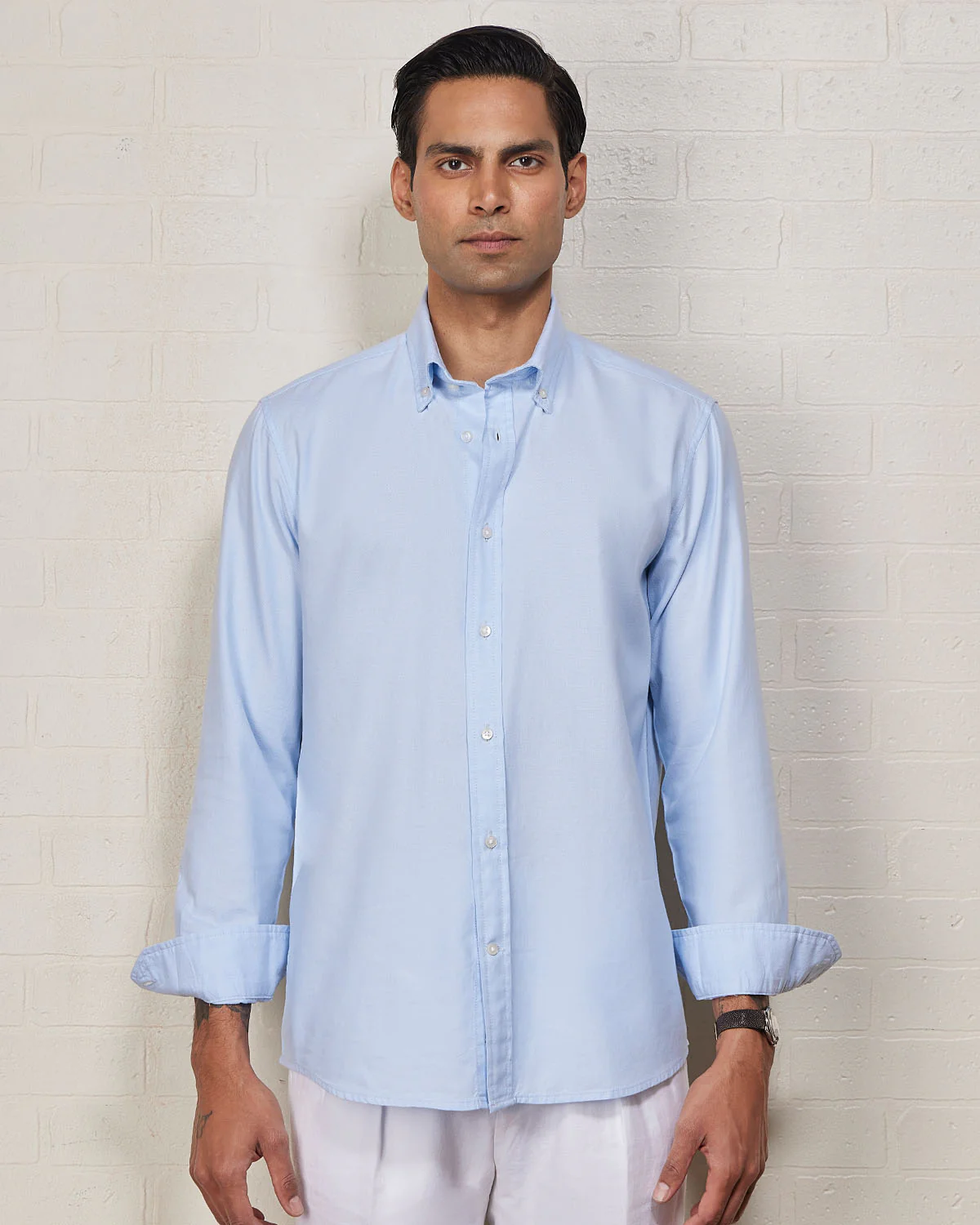 Blue Washed Oxford Shirt - Image 2