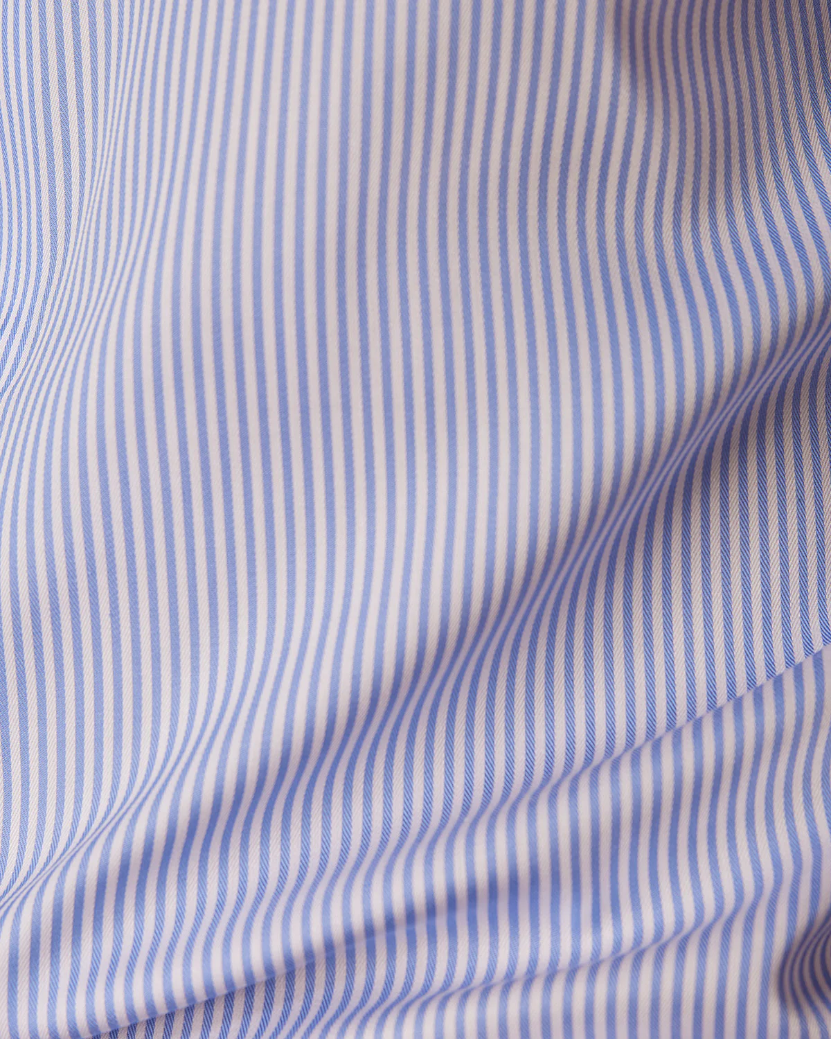 Blue & White Herringbone Striped Shirt - Image 5