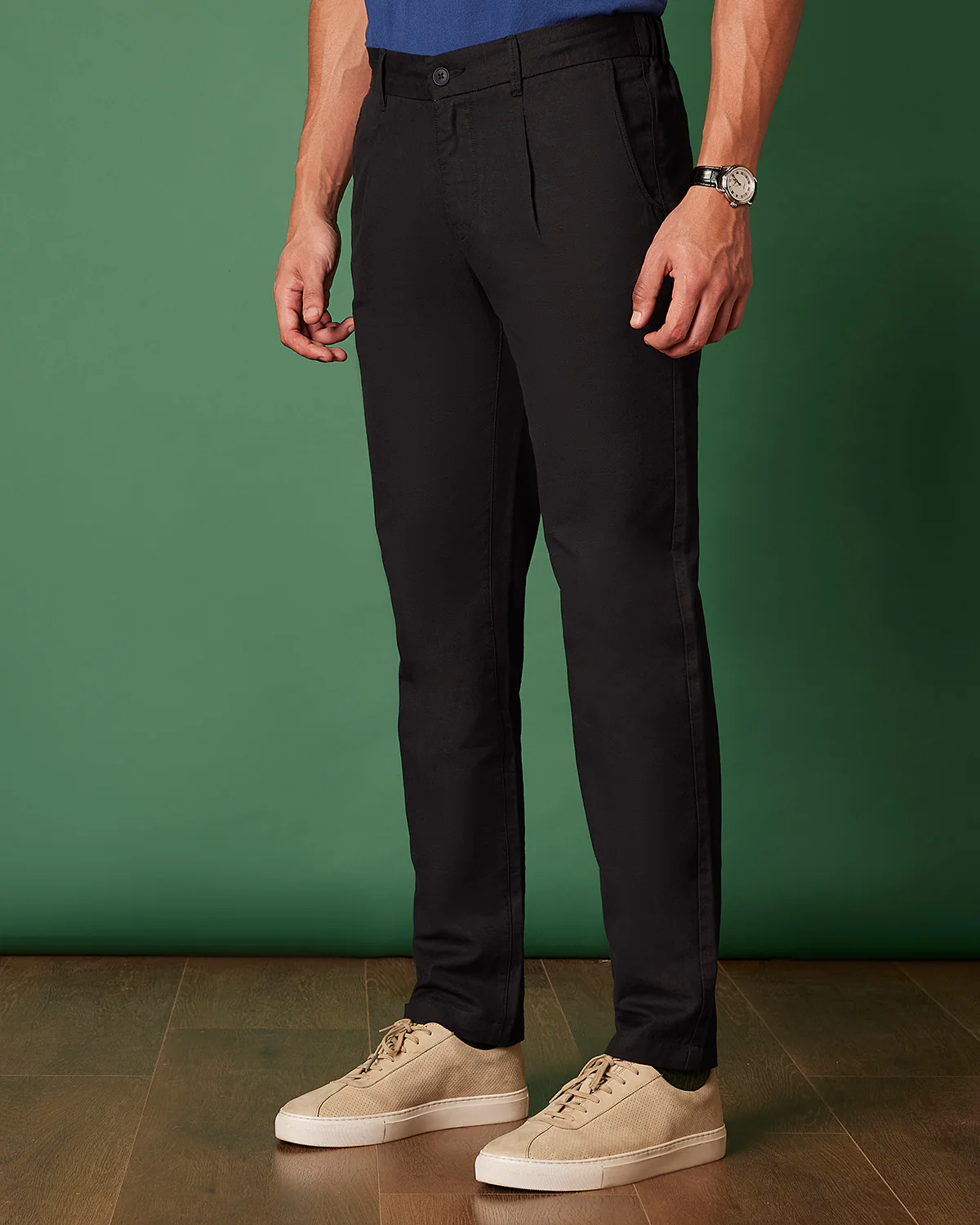 Breezescape Cotton Linen Pants - Black - Image 3