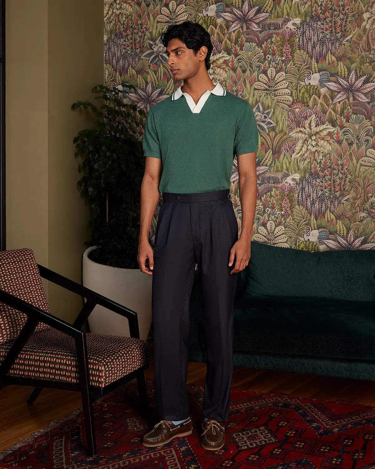 Cascade Relaxed Neapolitan Dress Pants – Black - Image 3