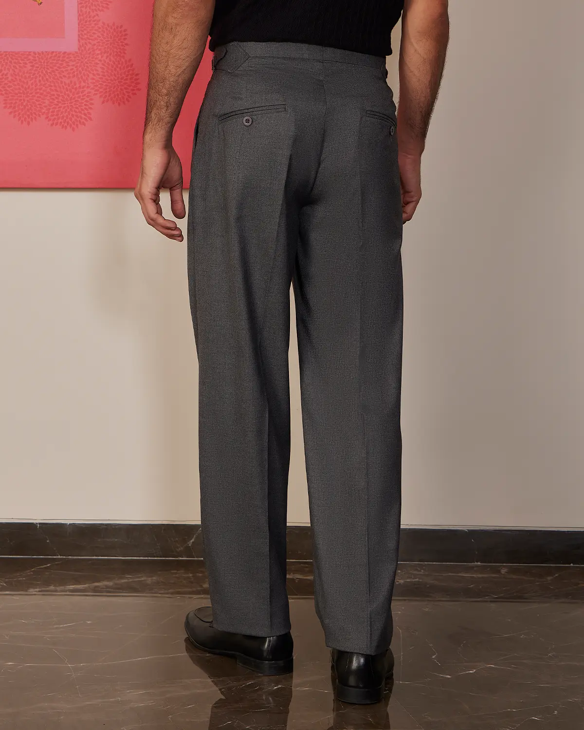 Cascade Relaxed Neapolitan Dress Pants – Grey - Image 2