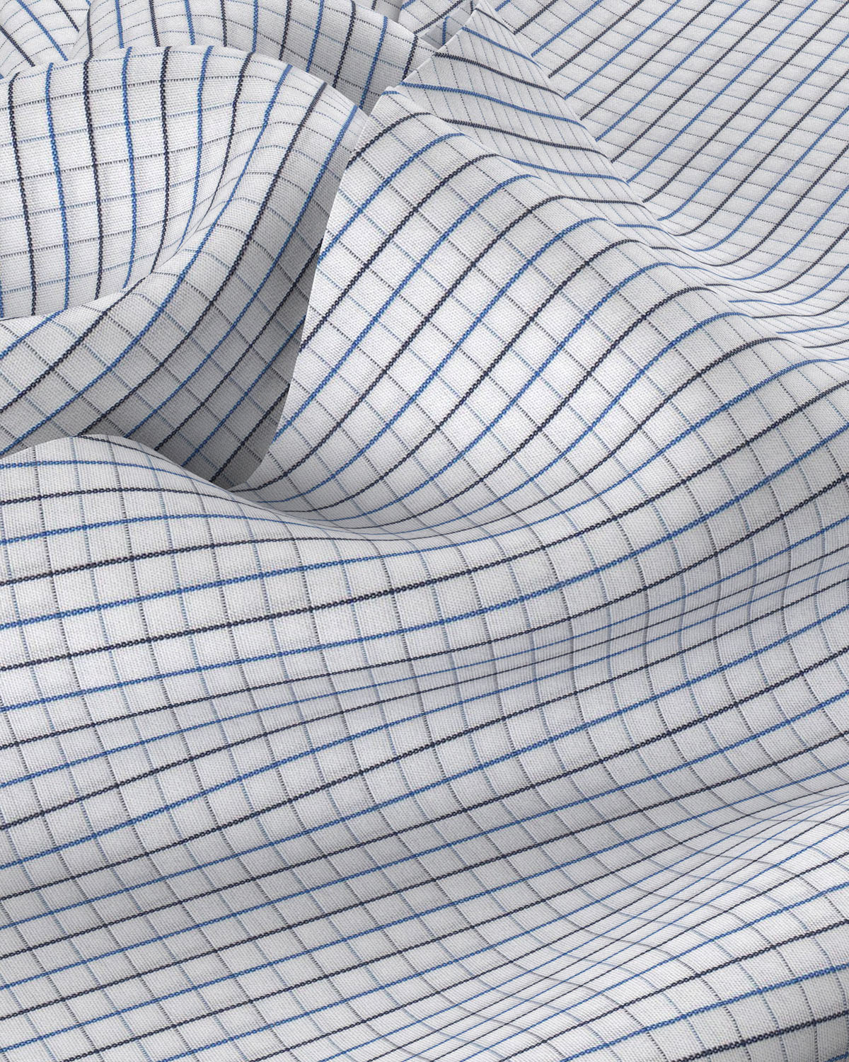 Centaur Oxford Checked Shirt - Blue & Black - Image 3