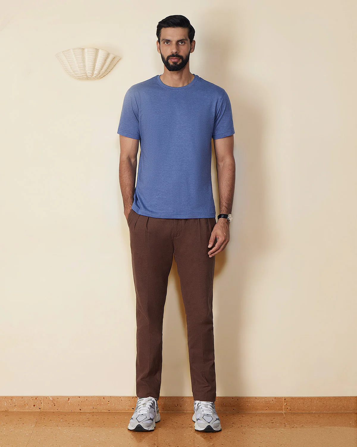 Cityof Melange T-shirt - Mid Blue - Image 4
