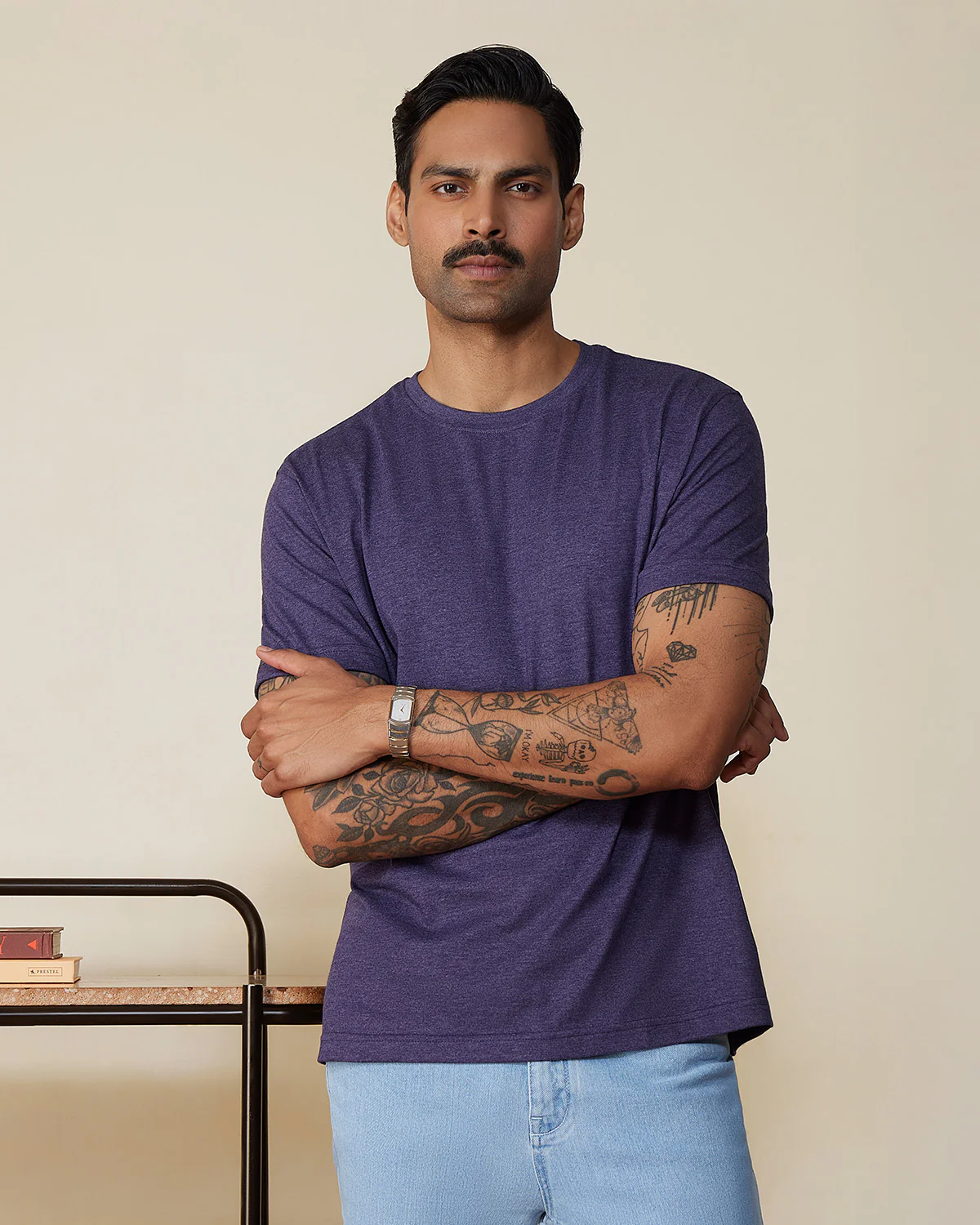 Cityof Melange T-shirt - Purple - Image 2