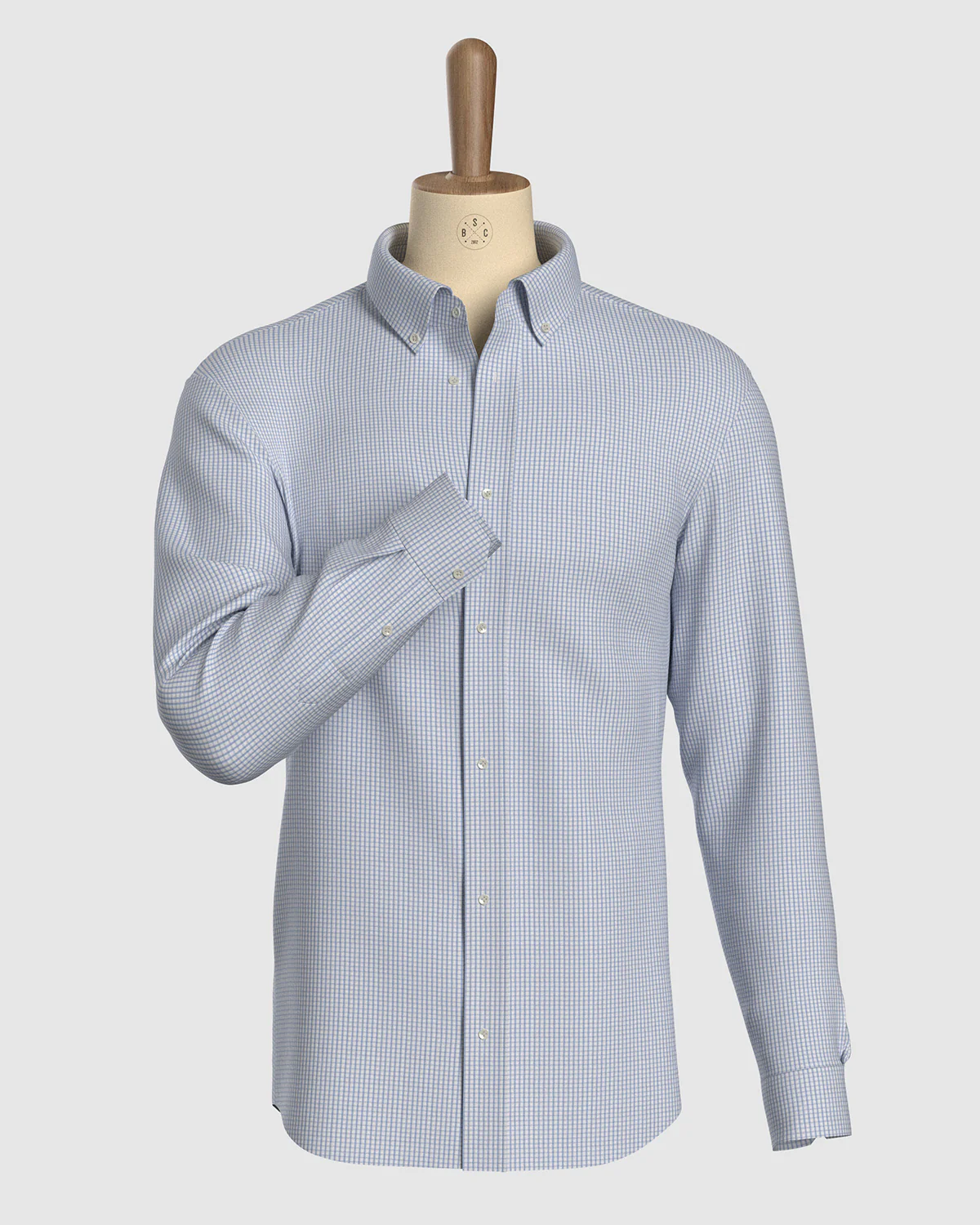 Clarion Gingham Checked Shirt - Blue - Image 2