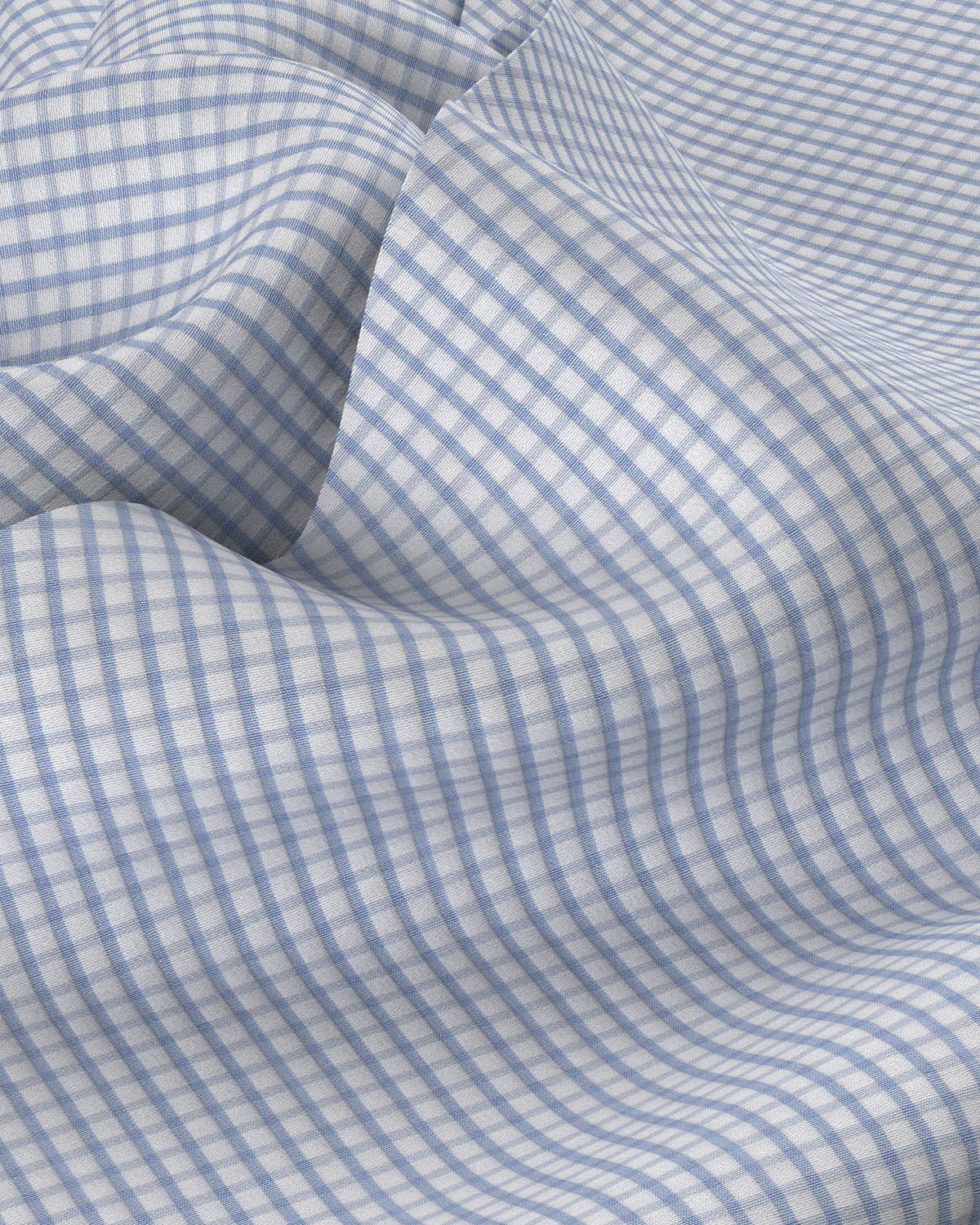 Clarion Gingham Checked Shirt - Blue - Image 3