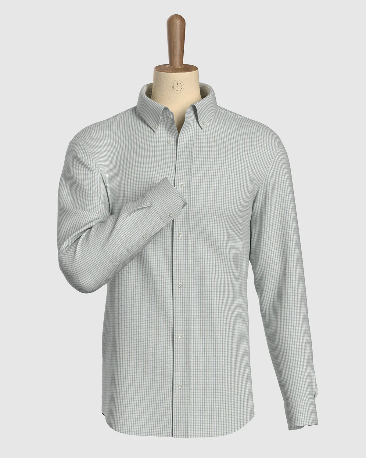 Clarion Gingham Checked Shirt - Green - Image 2