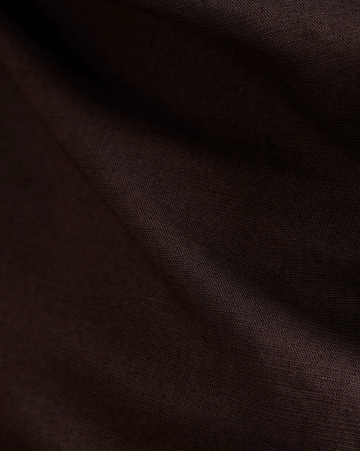 Coffee Brown Cotton Linen Shirt - Image 4