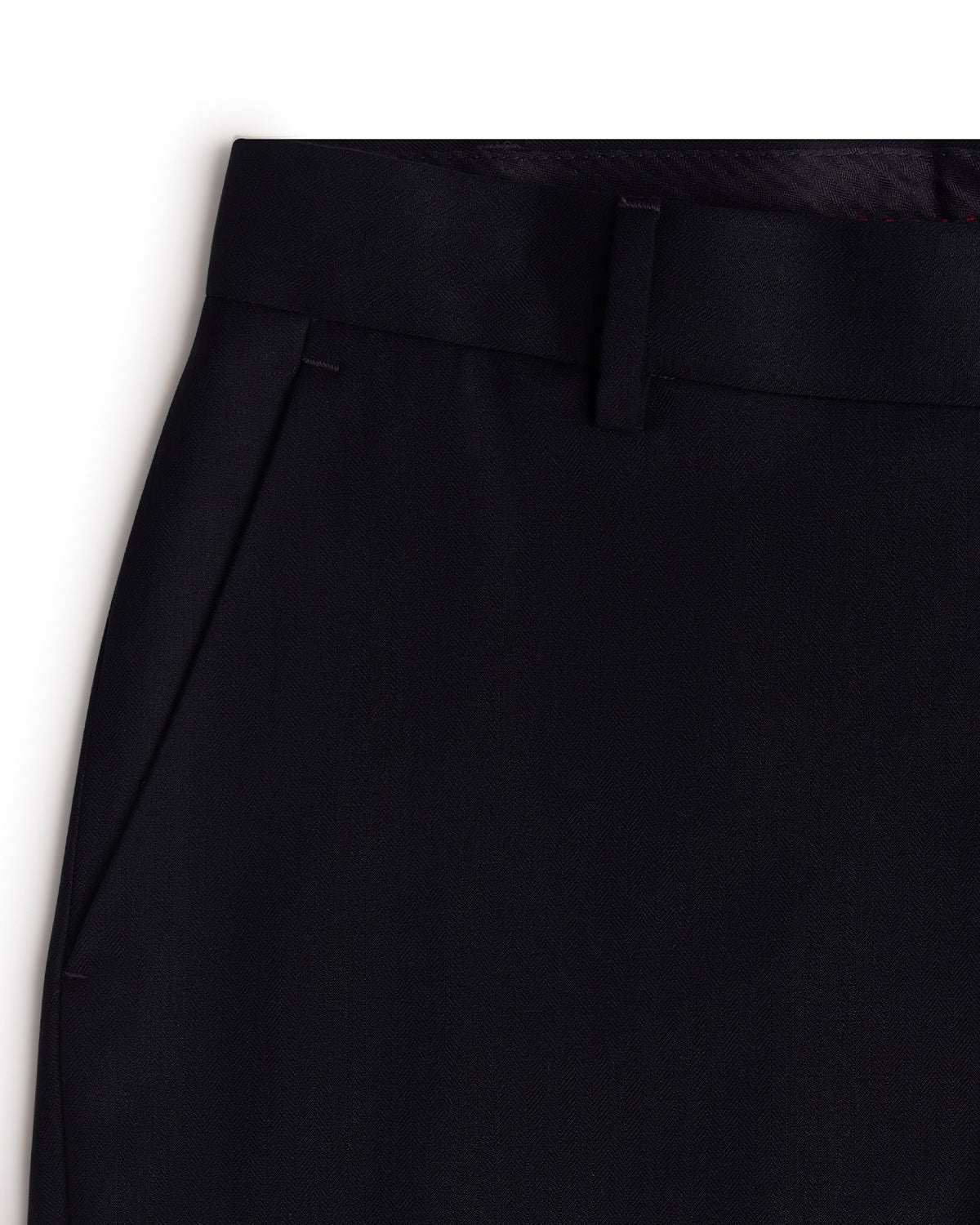 Concerto Herringbone Dress Pants - Navy - Image 2