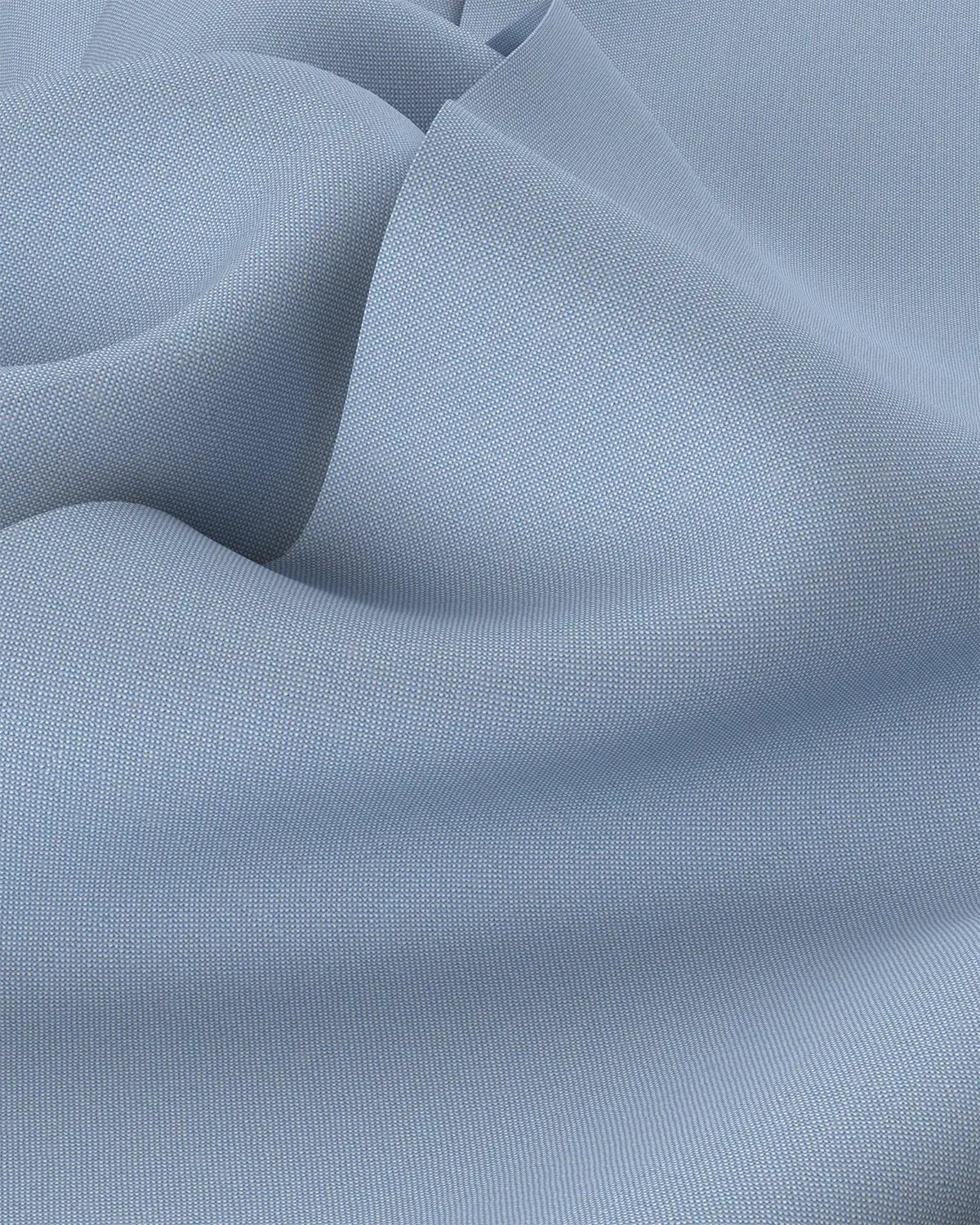 Cotton Oxford Shirt - Light Blue - Image 3