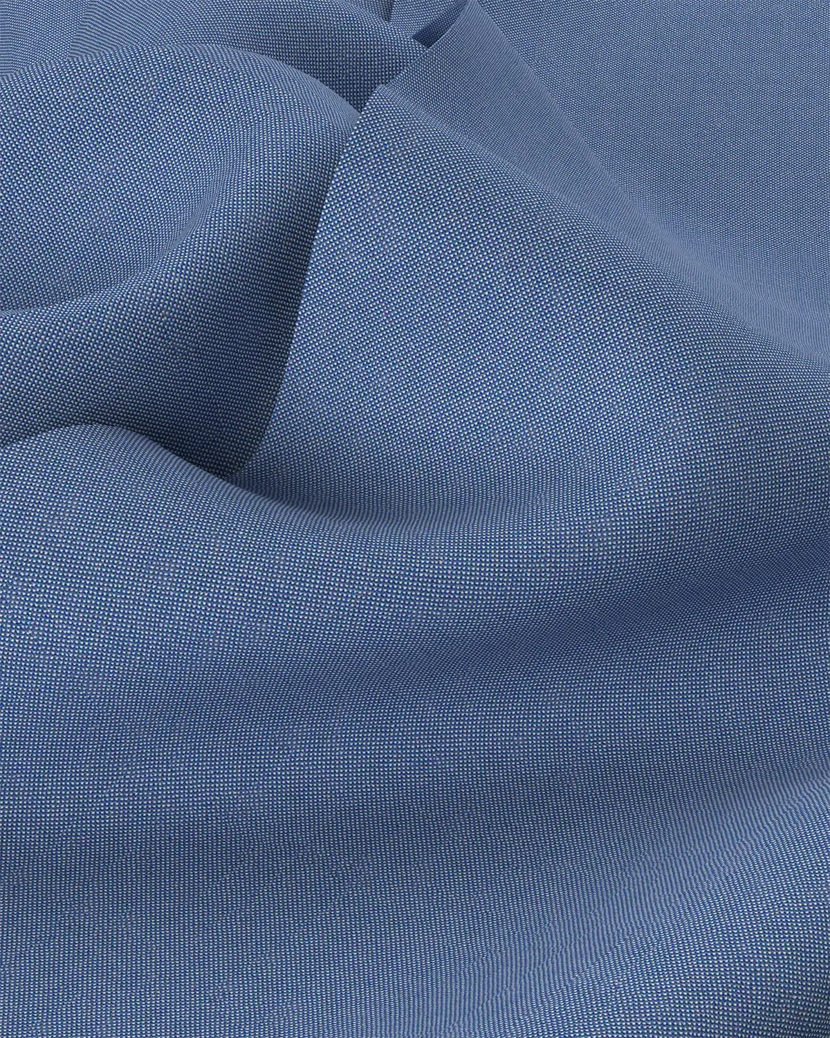 Cotton Oxford Shirt - Mid Blue