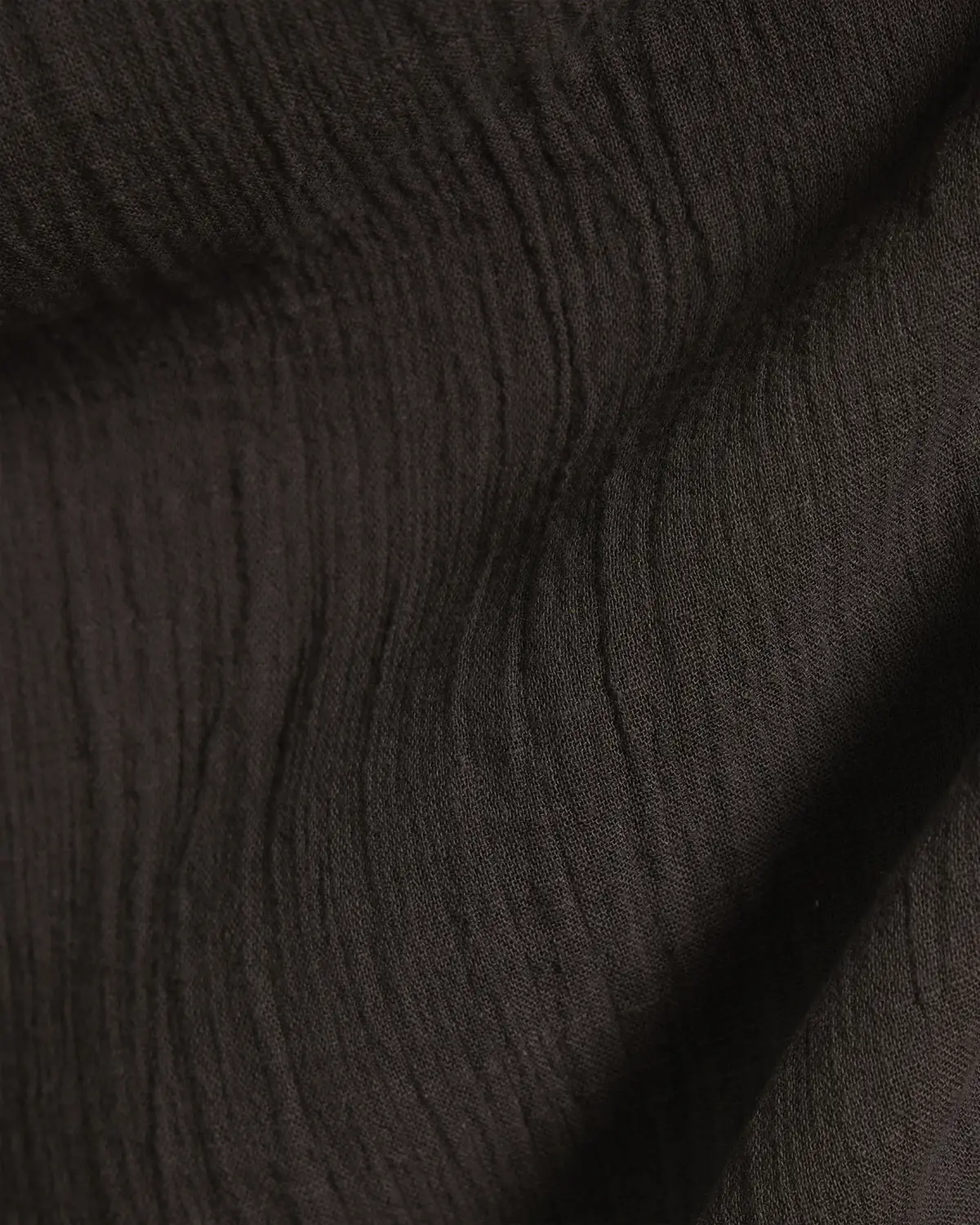 Dark Grey Cotton Dobby Shirt - Image 5
