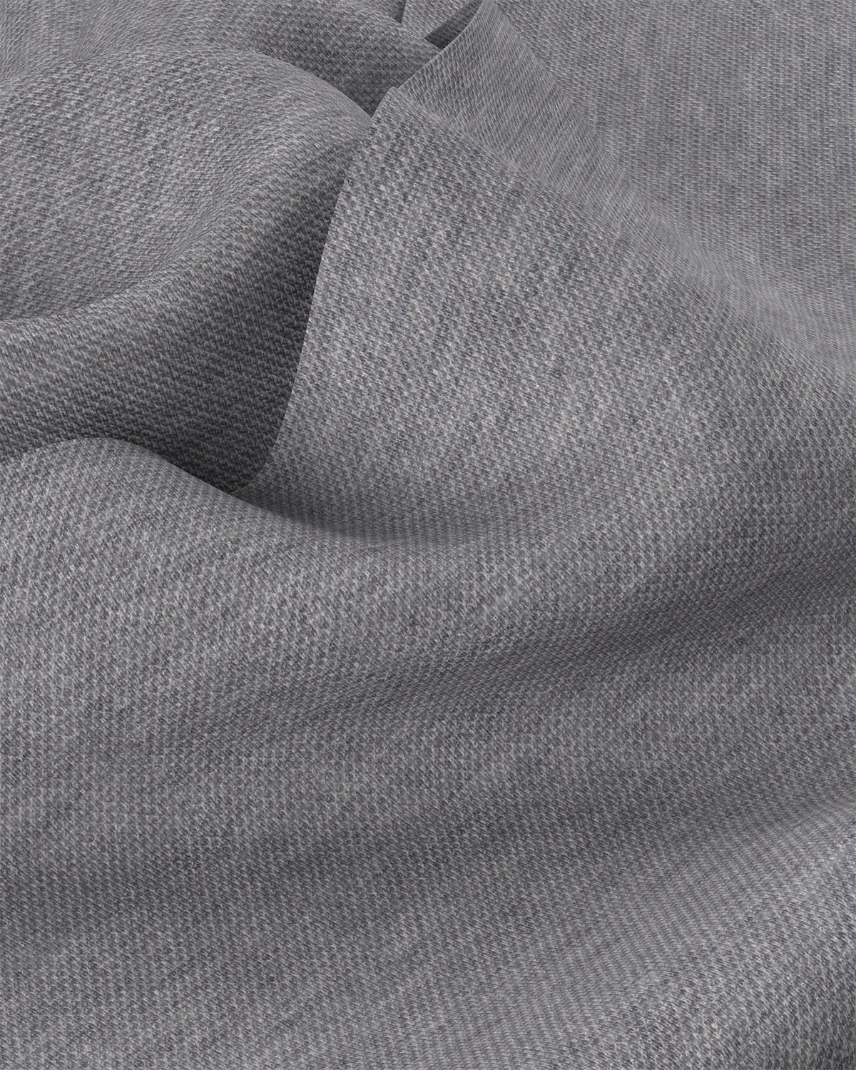 Easy-Care Cotton Dobby Knit Shirt - Grey