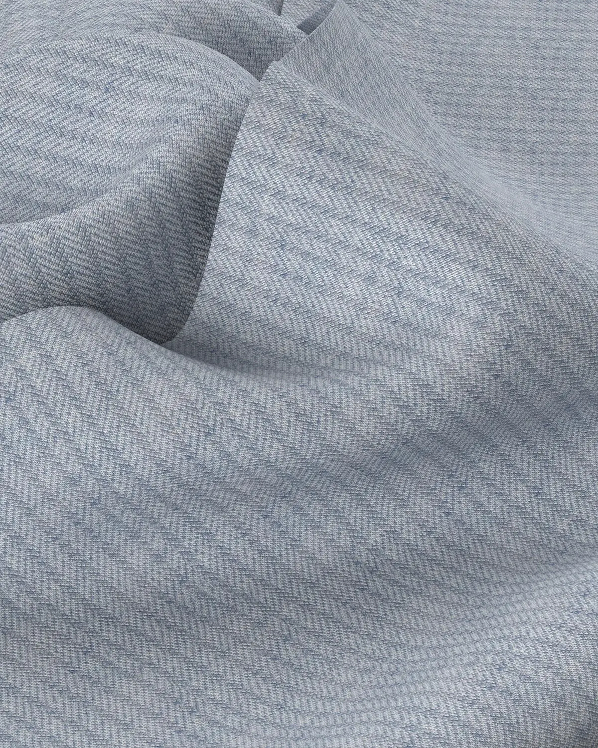 Easy-Care Herringbone Striped Shirt - Grey