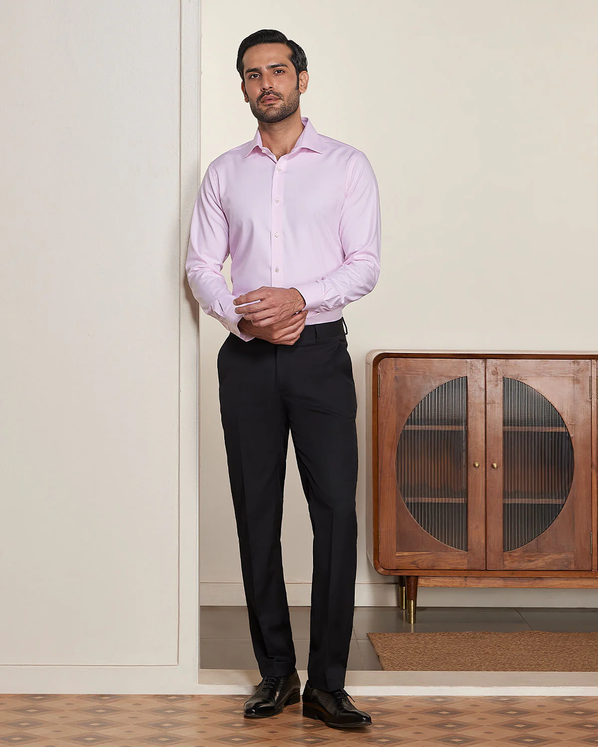Elaris Dobby Dress Pants - Black - Image 3
