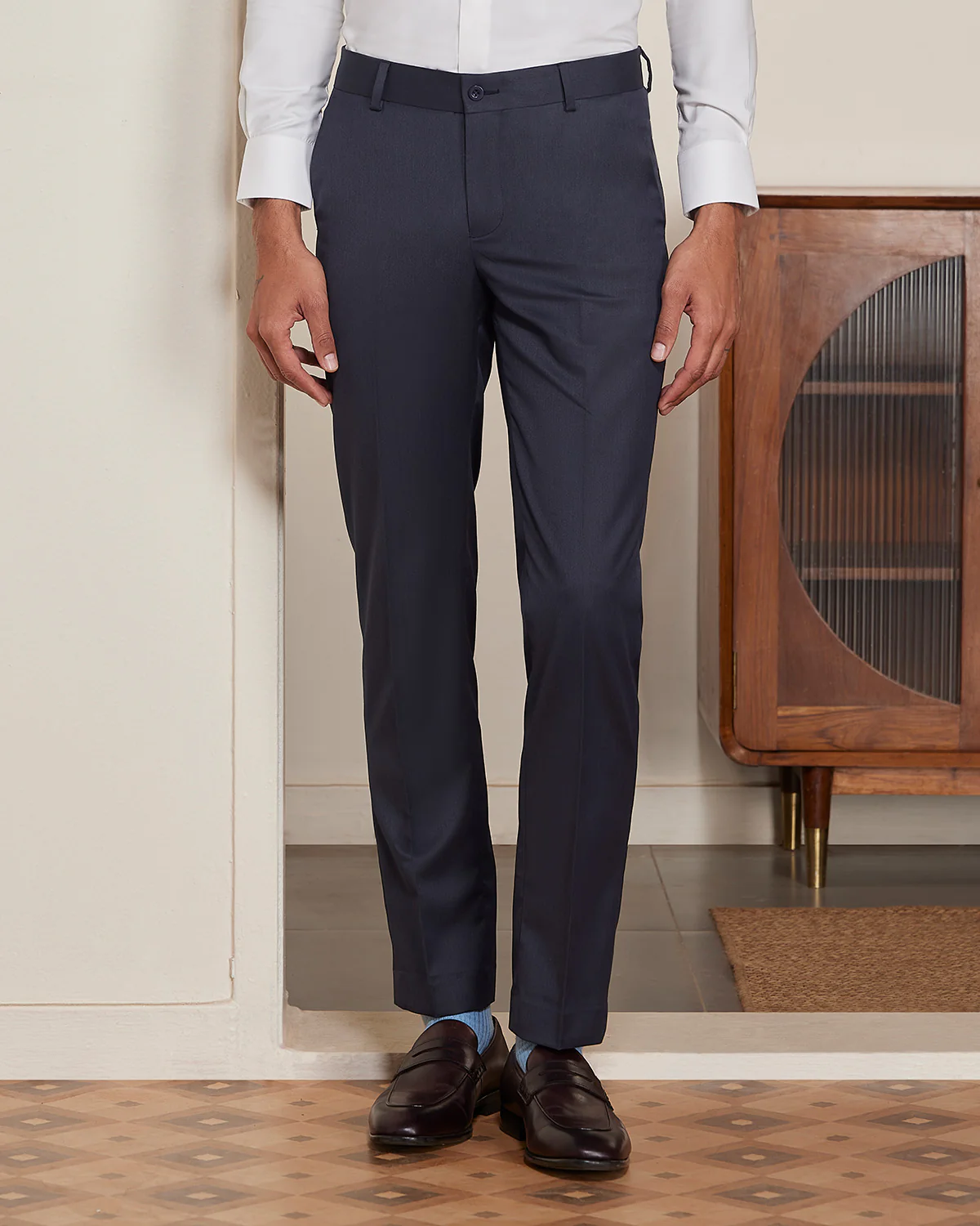 Elaris Dobby Dress Pants - Navy