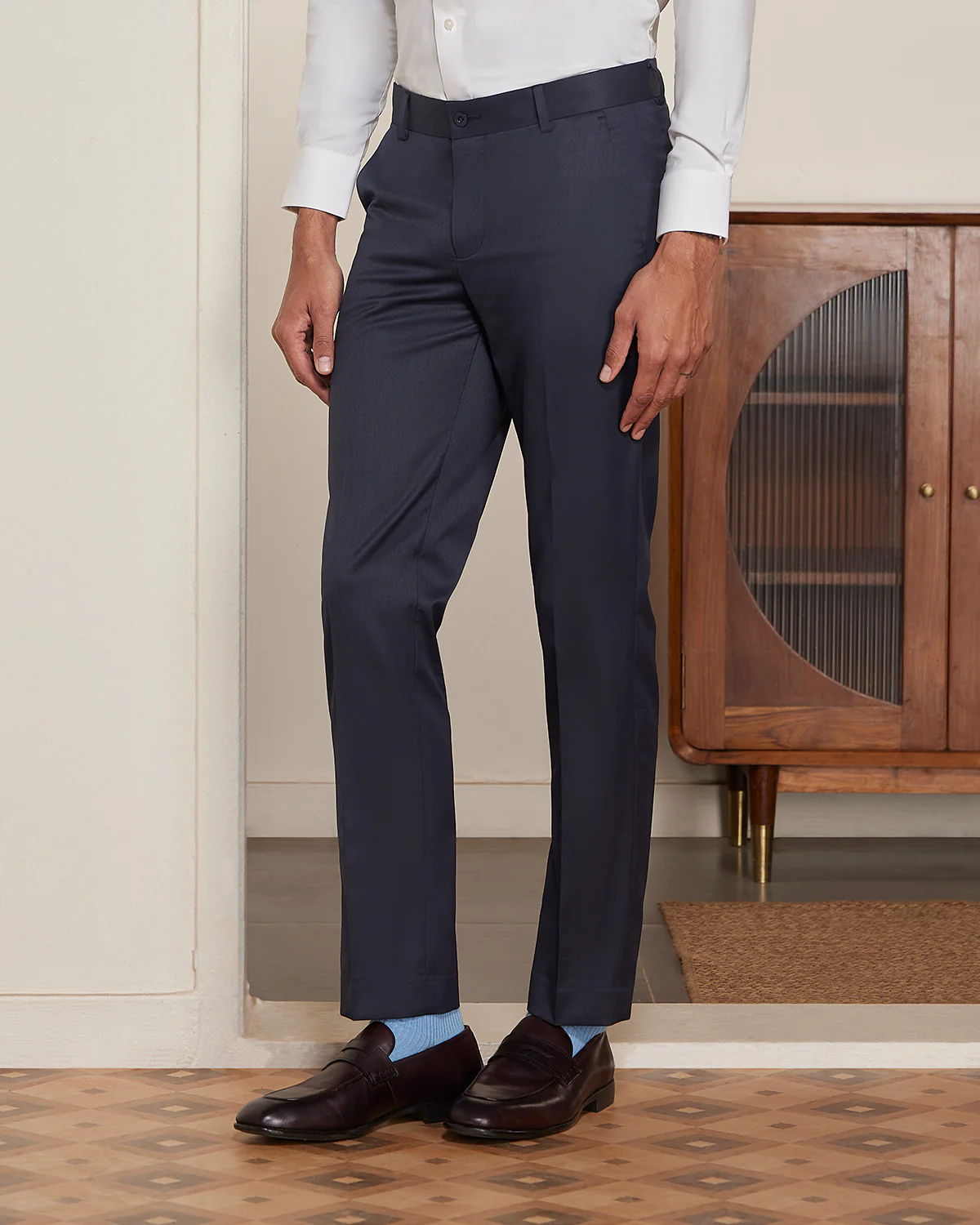 Elaris Dobby Dress Pants - Navy - Image 5