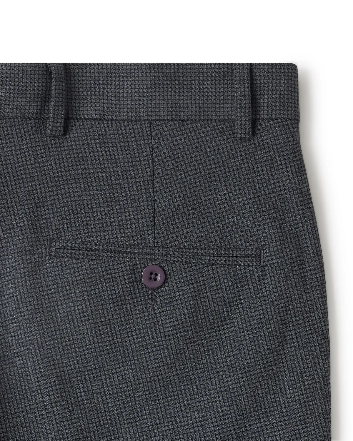 Elisto Micro Checked Dress Pants - Charcoal - Image 4