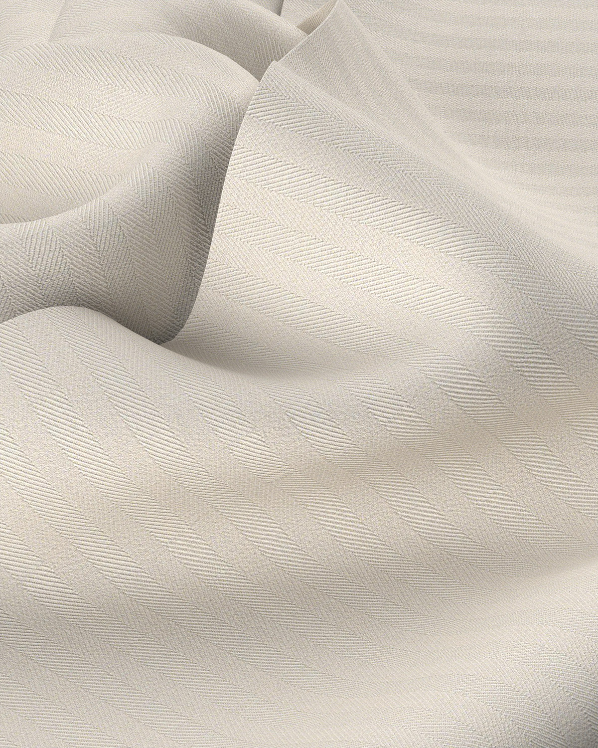 Ellara Herringbone Shirt - Ecru - Image 3