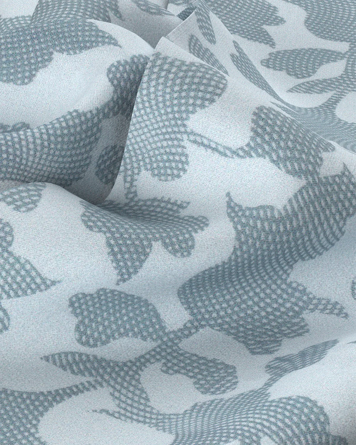 Floral Printed Shirt - Grey