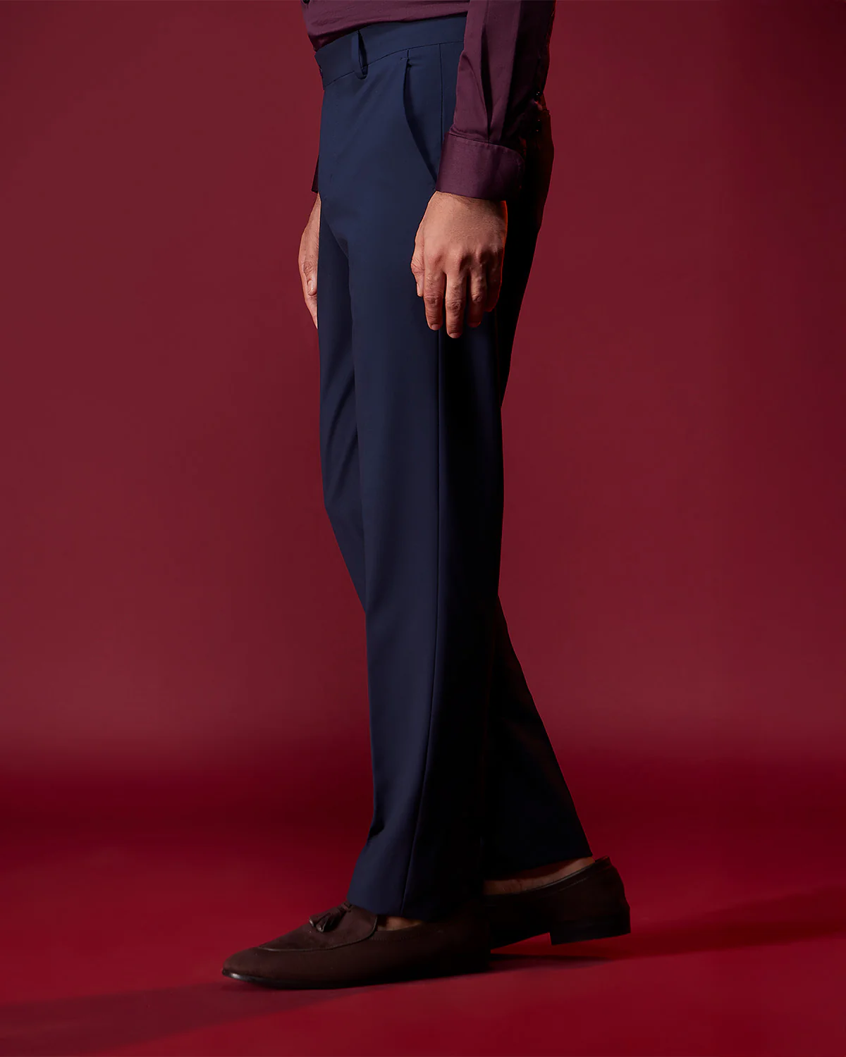 Flux 4-way Stretch Dress Pants - Dark Blue - Image 3