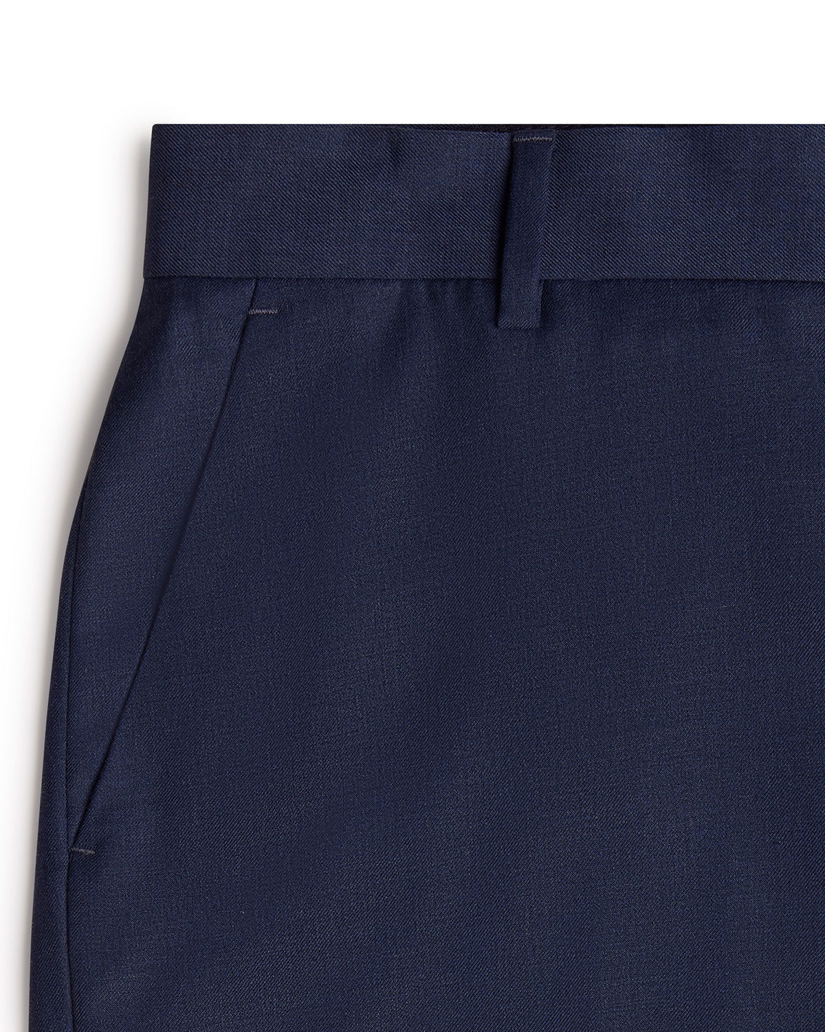 Fortuna Blended Wool Dress Pants - Blue - Image 2