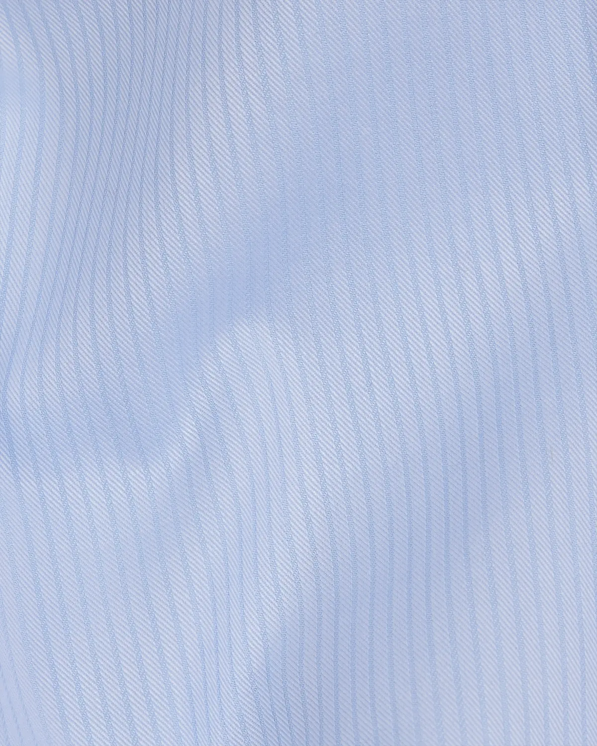 Giza Cotton Light Blue Striped Herringbone Shirt - Image 6