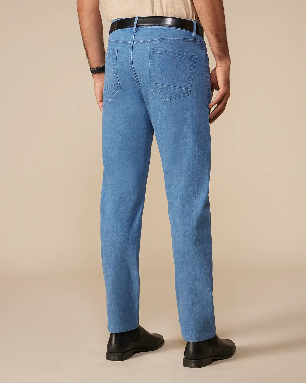 Glacier Blue Mid-Rise Stretch Jeans - Image 2