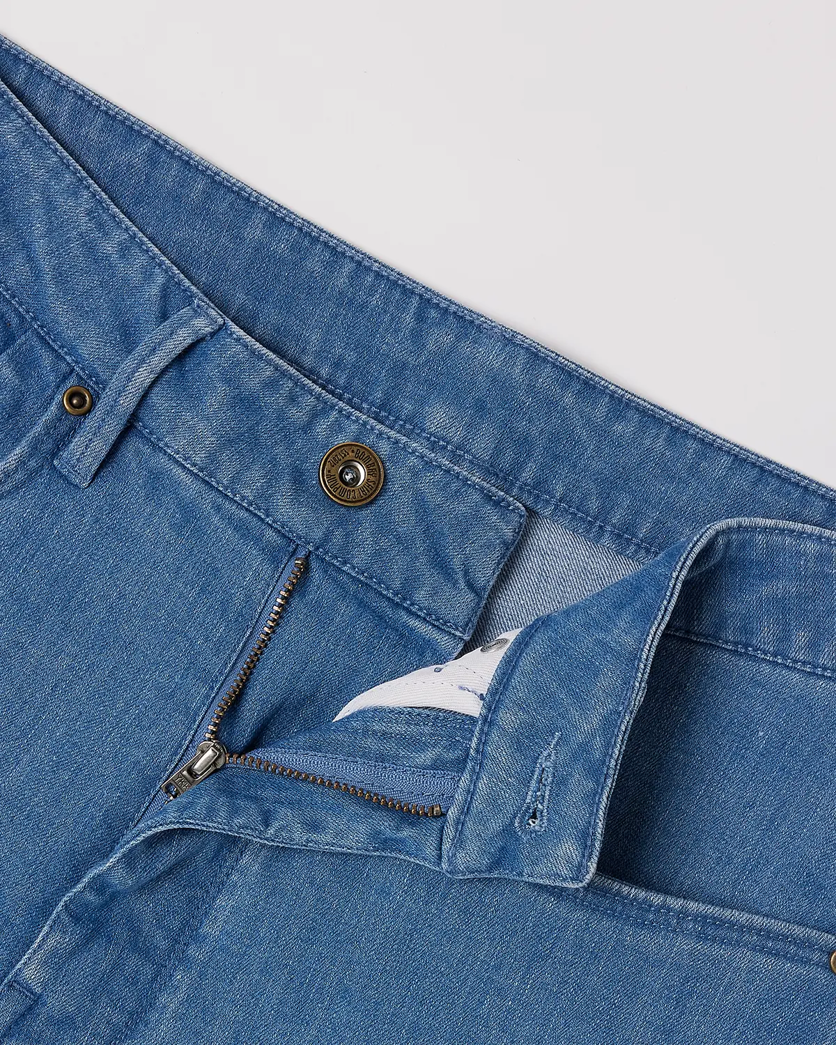 Glacier Blue Mid-Rise Stretch Jeans - Image 5