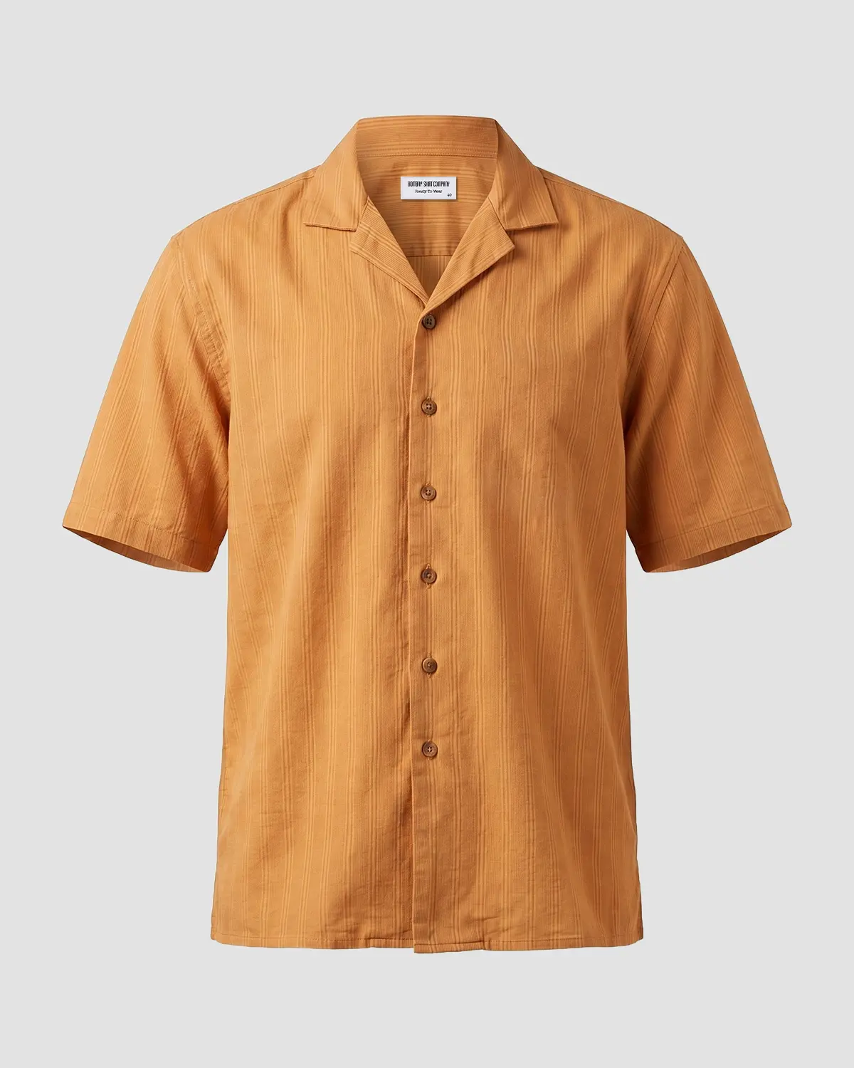 Golden Brown Dobby Corduroy Shirt - Image 2