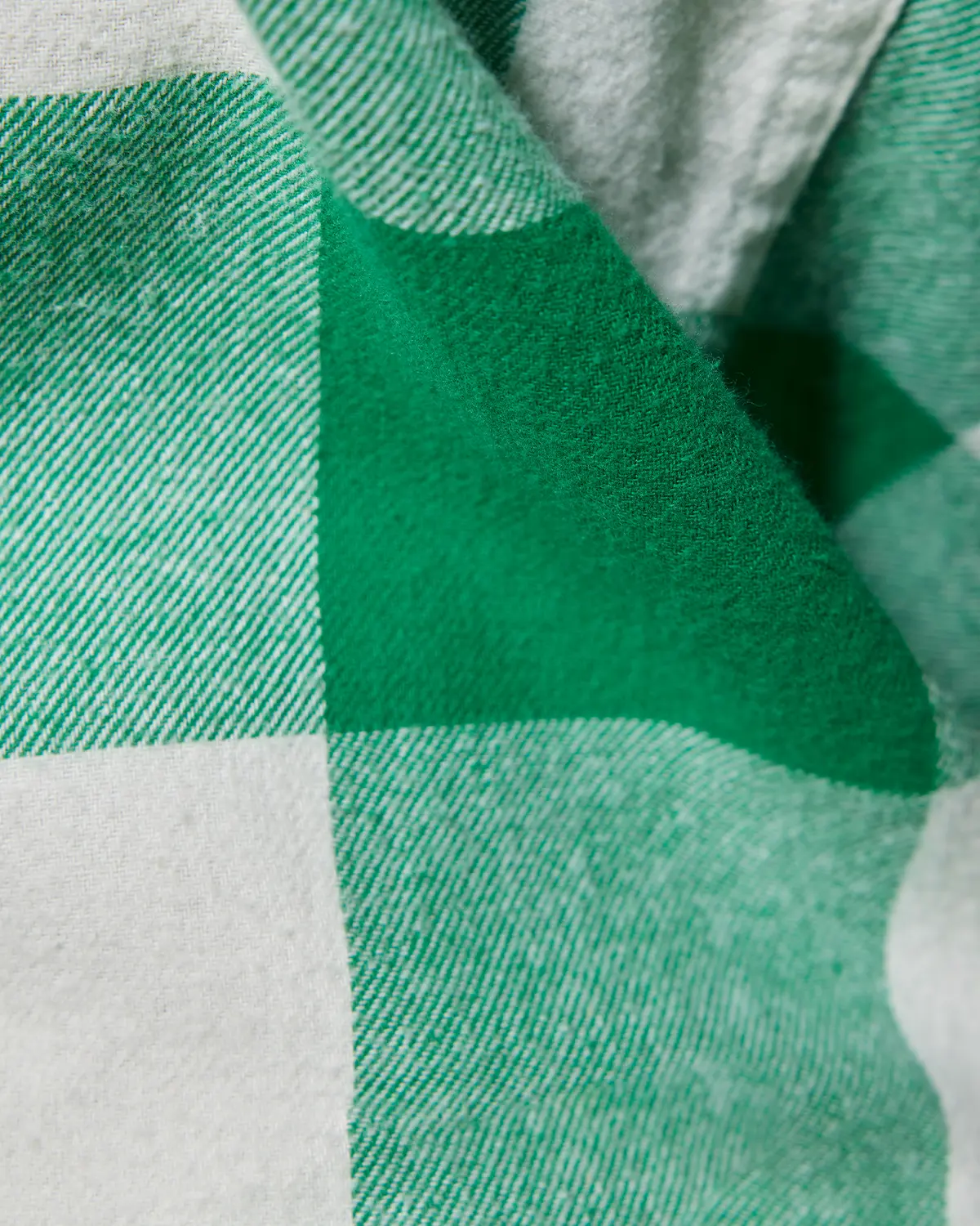 Green & White Flannel Shirt - Image 6