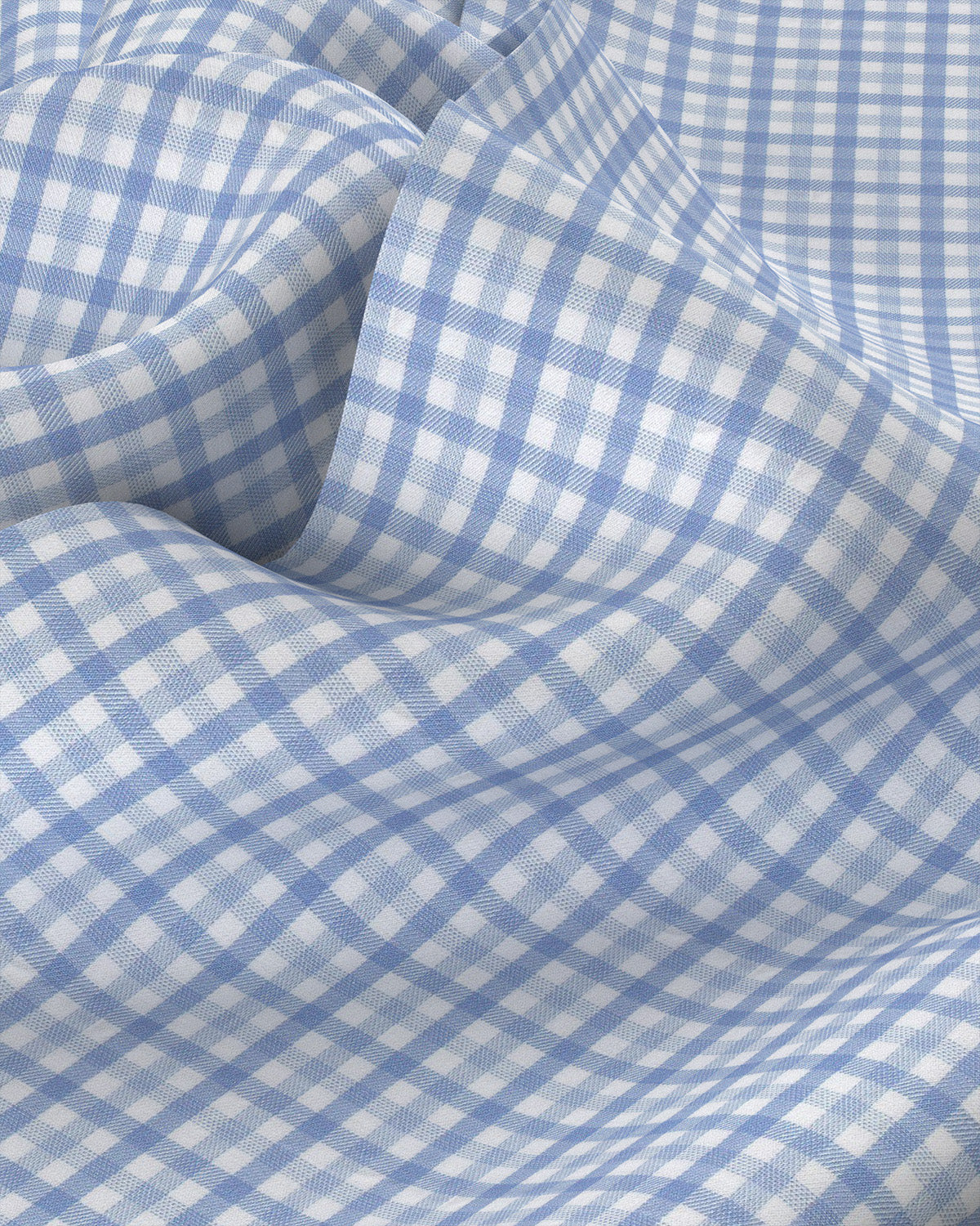 Harrowden Twill Checked Shirt - Blue & White - Image 3